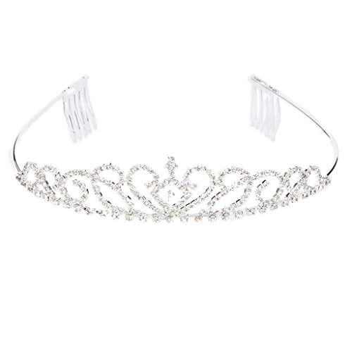 Bride Bridesmaid Girl's Rhinestone Headband Tiara Hair Comb