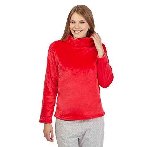 Lounge & Sleep Womens Red Cowl Neck Pyjama Top 16
