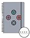 Produktbild Sony PlayStation 1 Buttons Retro Notizbuch liniert, mit Hardcover & Spiralbindung