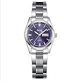 Frauen Qurtz Armbanduhr Marke Stahl Girl Fashion Casual Wasserdichte Uhren Damen Business Kleid wristwatch-blue