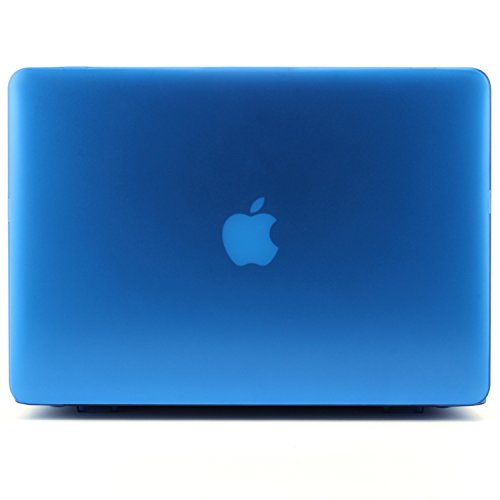STONG Matte Gummierte Harte Schutzhülle mit Kickstand Ständer für Macbook Air 13 Hülle Cover Tasche Silicon Case Shell Hard Plastik mattiert SchutzTasche + tpu Tastatur-Schutzfolie(Blau,MacBook Air 13 A1369 / A1466) - 2
