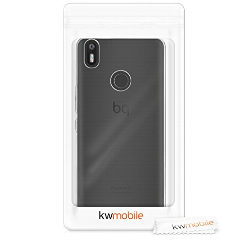 kwmobile HÃ¼lle fÃ¼r bq Aquaris X/X Pro - TPU Silikon Backcover Case Handy SchutzhÃ¼lle - Cover klar Transparent