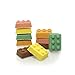 Price comparison product image Premium Solid Chocolate Replica Lego Bricks Coloured Chocolate 10 Pieces Novelty Gifts For Children