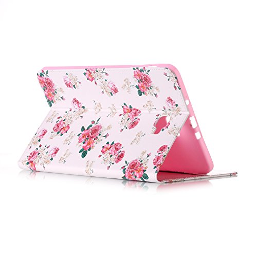 Romtronic Cute Colorful Flip Tasche PU Leder Abdeckung Stand Schutzhülle für Samsung Galaxy Tab A6 10.1 Pouces SM-T580 / SM-T585 + 1 x Schwarz Stylus (Design 13) - 5