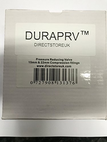 Hercules Wasser Druckregelventil (Messing) mit Manometer 15mm & 22mm Anschluss - 3