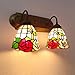 Produktbild YALANDA 6in Tiffany Style Wandlampen, European Retro Pastoral Stained Glass Wall Light, Living Room Bad Corridor Leuchten E27