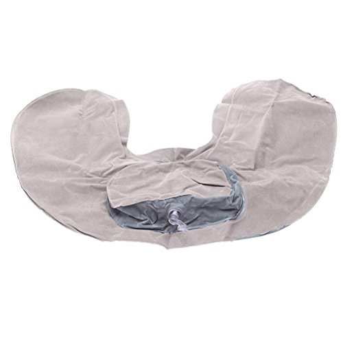 BlueBeach® Aufblasbar Reisekissen Nackenkissen Extra bequem Schlaf und Weich Nackenstütze Kopfstütze Kissen für Flugzeug / Bus / Auto / Zug und Haushalt - 3