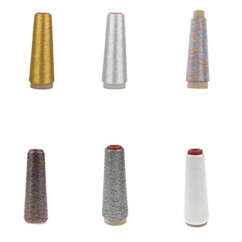 Metical Garn Nähgarn Nähgarne Stickgarn Spule Faden Spulen Garn für Handwerk 90d – Gold - 6