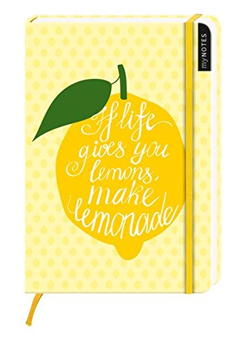 Preisvergleich Produktbild myNotes: If life gives you lemons, make lemonade / Notizbuch groß / blanko