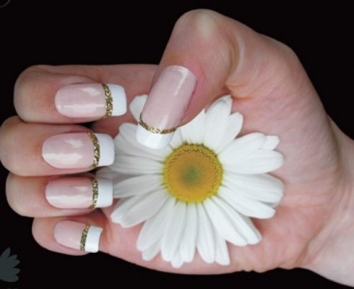 Nail Stencils by Glamstripes - Glitter French