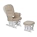 Tutti Bambini GC35 Deluxe Glider Chair & Stool (White)