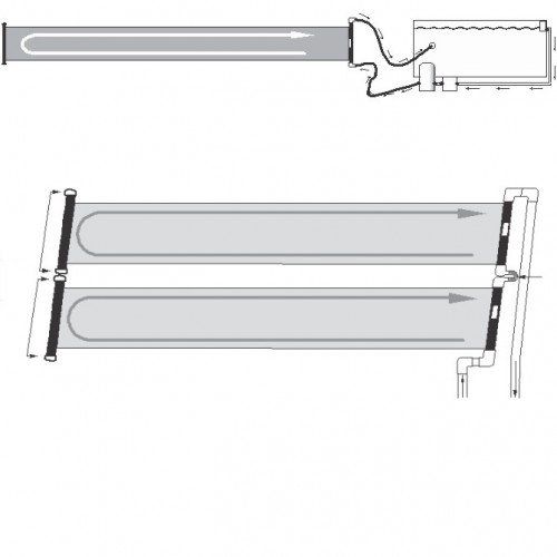 Eco Solar System Komplett Set, 6,0 x 0,6m - 2
