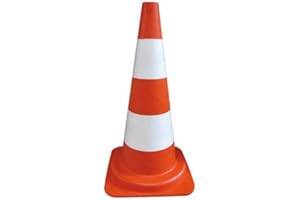 NOVAP Cône de chantier PEBD 50cm Orange fluo - 3225341