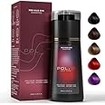 Polar Hair Dye Shampoo, Polar Haircare Instant Dye Shampoo, Hair Dye Shampoo 3 in 1 for Gray Hair, Color Shampoo Hair Dye for Hair Coverage, Keeping Hair Healthy and Shiny (Red)