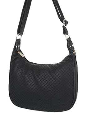 iTal-dEsiGn Damentasche Mittelgroße Schultertasche Handtasche In Used Optik Kunstleder TA-S2504