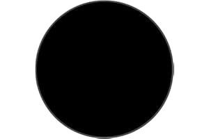 ZESABGE 1 Pièces Disque Acrylique Noir Feuilles Acrylique 30cm Plaque Ronde en Plastique Acrylique Pour Peinture,Bricolage,Exposition de Projet.