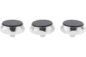 ALMENCLA 3 Stück Fingerknöpfe Trompete Finger Knöpfe Tasten Set aus Naturstein und Legierung - schwarz