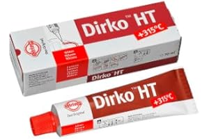 WENOKER Elring Dirko-HT Mastic d'étanchéité en silicone durablement élastique jusqu'à 315 °C 70 ml