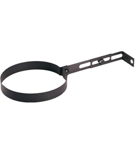 Collare Fissaggio Regolabile Per Canna Fumaria | Acciaio Nero Fino A 400°C | Per Stufe A Legna | DN 150 - Foto 9