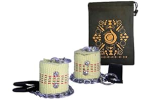 JUGGLE DREAM JD Beginner 50 mm Fire Poi - Basic Fire Poi Set - Inklusive Cascade Jongliertasche