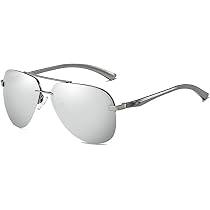 Nalanda Polarized Aviator Sunglasses With Uv400 Mirrored Lens ...