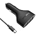 Produktbild Tronsmart 48W 3-Port USB Car Charger mit Qualcomm Quick Charge 2,0 Technologie-und VoltIQ Adaptive Ladestation-Schwarz