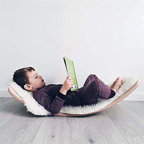 VISTANIA Tabla de Equilibrio de Madera para niños | Tablero De Madera Montessori | Columpio Curvado Curvado | Tablero de bamboleo