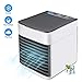Produktbild 3 in 1 Mini Air Cooler, Luftkühler, Klimaanlage, Luftbefeuchter, Luftreiniger, tragbarer Lüfter mit 3 Geschwindigkeiten und 7-Farben-Nachtlicht & USB-Aufladung, leise und kompakt
