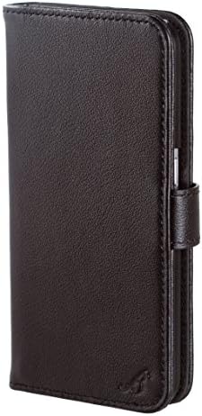Galaxy S6 Case, High Quality Leather Wallet case with Stand for Samsung Galaxy S6 by Brasi (Samsung Galaxy S6, Black Genuine Leather)