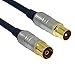 Produktbild 1m - Sentivus Premium Antennenkabel (TV Kabel) - Koax Stecker / Koax-Buchse - 3fach geschirmt - 95 dB