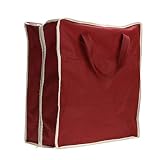 Delgado y plano, bolsas de almacenamiento debajo de la cama transpirables con asas y una cubierta transparente proporciona almacenamiento amplio espacio para artículos para el hogar