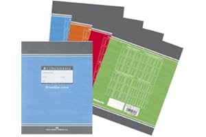 Oxford Office Conquérant Sept 100102470 Lot de 20 Cahier de brouillon avec grands carreaux 17 x 22 cm 96 pages Coloris aléatoire