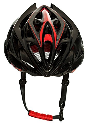 AWE® AWESpeed™ In-Mould Helm Erwachsene Männer Straßen-Radsport 56-58cm Schwarz-rot-Carbon - 8