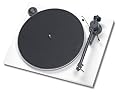 Pro-Ject ESSENTIAL Bianco Giradischi compreso di braccio e di testina Ortofon OM 3E prezzo scontato da Polaris Audio Hi Fi