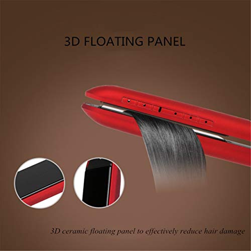 Fashion Hair Straightener Curler Bar Electric Professional Electric Splint Hairdressing Perm  Red 