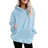 Yvelands Damen Herren mit Fellkapuze Winterjacke rot Pullover Winter Pullover v Ausschnitt Pullover Kaschmir Pullover Herbst weihnachtsgrüße