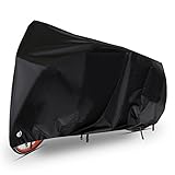 Gran función: protección contra la intemperie, lluvia, polvo, sol, suciedad, corrosión y la prueba UV 40+. Es una funda para interior y exterior. Además con una bolsa de guardado.