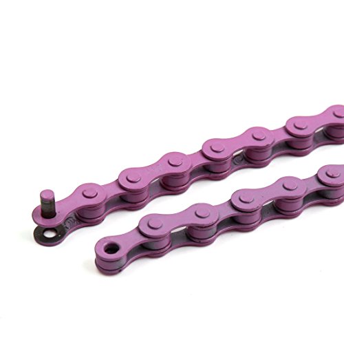 sourcingmap 122cm Länge 96 Verknüpfung Tempo Fahrrad Radfahren Metall Kette Rosa