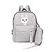 Produktbild Tasche, Malloom Erwachsenen Rucksack Teenager Mädchen Bogs Schule Rucksack Tasche Cartoon Studenten Taschen für College/Reisen / Business/Frauen /
