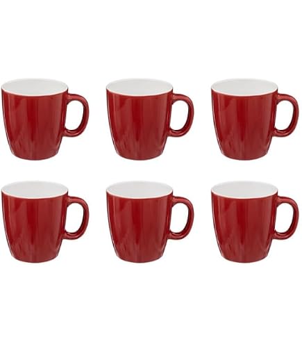 Bol Secret De Gourmet - Lot De 6 Bols Rouge 60 Cl - Faïence, Lavable Au Lave-vaisselle Et Micro-ondes - 5