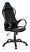Produktbild hjh OFFICE 621911 Gaming PC Bürostuhl TRON GII Kunstleder schwarz blau, Chefsessel mit Armlehnen, Drehstuhl zum Zocken, ergonomischer Racer, Schreibtischstuhl