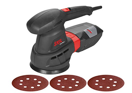 Skil Exzenterschleifer 7445 AA (430 W, Ø 125 mm, Staubfüllstandanzeige, +3 tlg. Schleifpapierset)