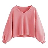iHENGH Vorweihnachtliche Karnevalsaktion Damen Frühling Sommer Top Bluse Bequem Lässig Mode Frauen Art und Weisefrauen Feste beiläufige Tropfen Schulter Laterne Ärmel Sweatshirt Pullover Tops