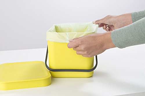 Brabantia 419683 PerfectFit Beutel 6L (S)- 10 Stück pro Rolle Müllbeutel, Maisstärke, weiß, 16 x 16 x 11 cm - 4