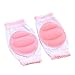 Produktbild bobo4818 Baby Knieschoner, Baby Sicherheit Crawling Ellenbogen Kissen Knie-Pads Protective Gear Mit Silizium (Pink)
