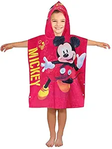 Athom Living Disney Mickey Mouse Kids Hooded Bath Towel Poncho 60x120 cm