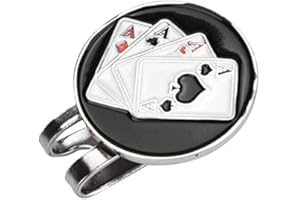 VGEBY1 Clip del Sombrero del Golf, Clip magnético Durable de la Visera del Sombrero del Mini Golf del Metal del Marcador de la Pelota de Golf