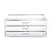 Produktbild Klerokoh Schmuck und Kosmetik-Aufbewahrungsbox 3-teiliger Acryl Makeup Organizer (Color : Clear)