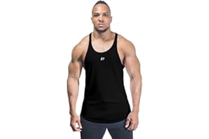 DECISIVE FITNESS Slim Fit Gym Stringer Vest for Men Breathable and Quick Dry Sportswear Bodybuilding Premium Tank Top for Workout Weight Lifting Running Muscle Athletic Top Plain