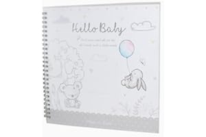 GENERIC Hello Baby Memory Book - Comprehensive Baby Journal from Birth to Record Cherished Milestones - Keepsake Book & Scrapbook